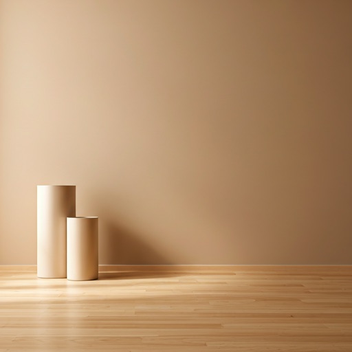 Minimalist gallery interior