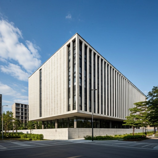 Modern concrete building